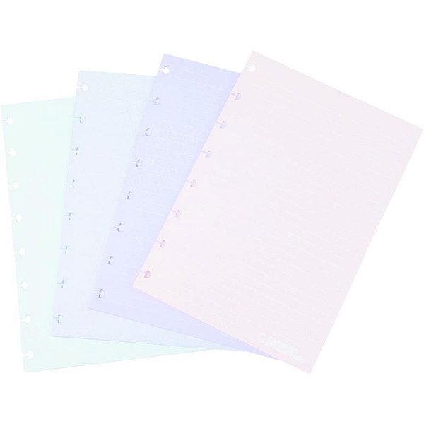 Caderno inteligente refil a5 candy colors 90g 40fls - caderno inteligente (pacote)