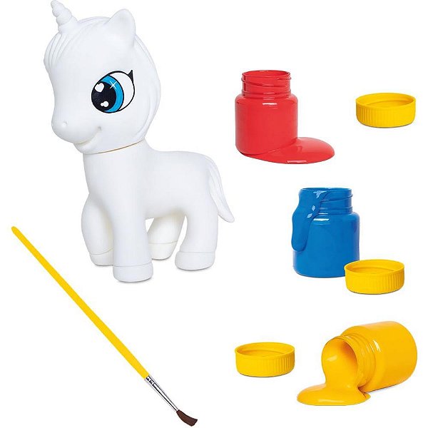 Boneco e personagem unika pintura lavavel maleta - samba toys (unidade)