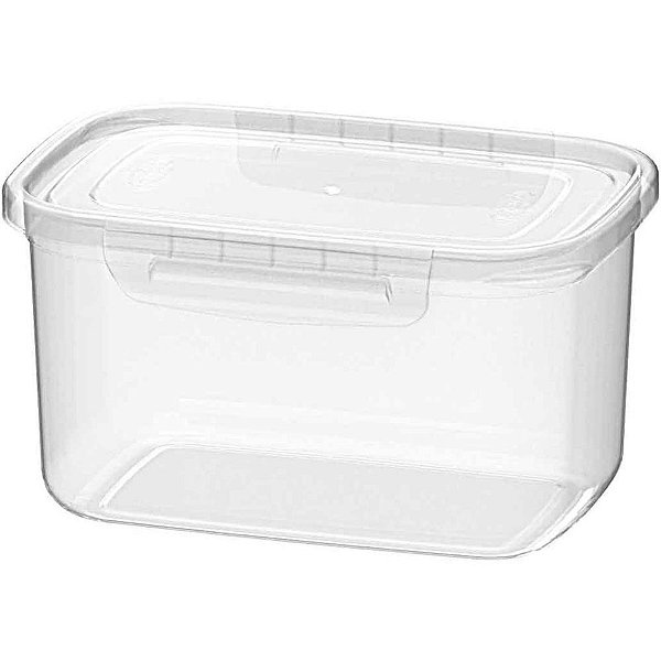 Pote plastico com travas 26x18x14cm 4,3l. - nitron (unidade)