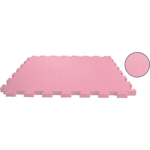 Tatame 04 placas 1x1mx1cm rosa - evamax (pacote)