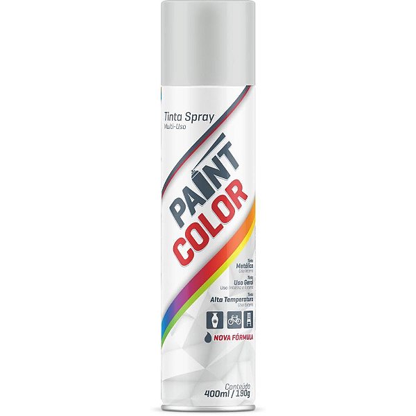 Tinta spray paintcolor 400ml branco brilha - baston (unidade)