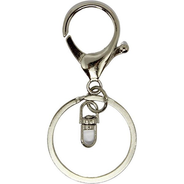 Aviamento fecho lagosta c/argola niquela - kit (pct.c/10)