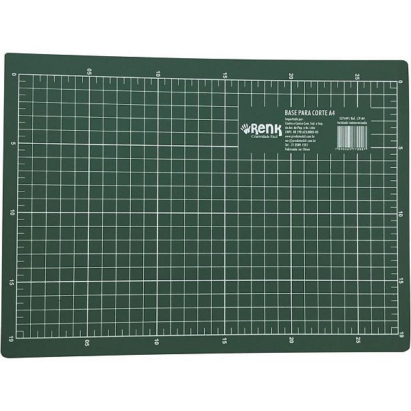Base para corte a4 21x30cm verde - kit (unidade)