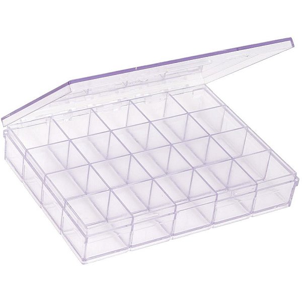Caixa organizadora c/20 divisorias cristal - maxcril (unidade)
