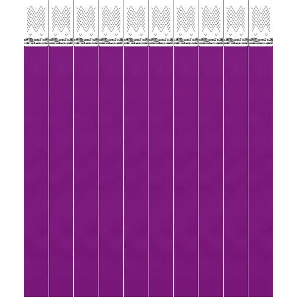 Pulseira identificacao med roxo - tecnomidia (pct.c/50)