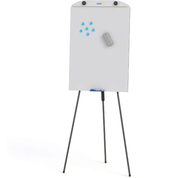 Cavalete para flip-chart magnetico retratil 1,73m - stalo (unidade)