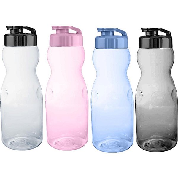 Garrafa plastica veneza transp. sortida 1000ml - tiba (pct.c/04)