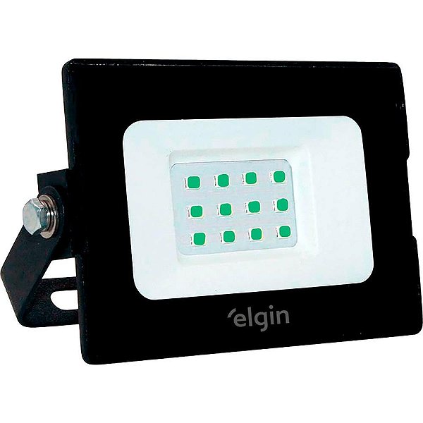 Refletor de led luz verde 50w biv. 3000lum - elgin (unidade)