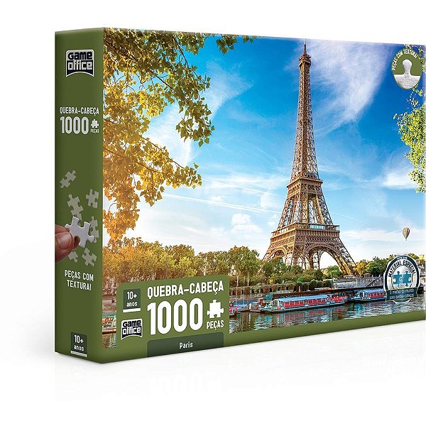 Quebra-cabeca cartonado paris 1000pcs - toyster (unidade)