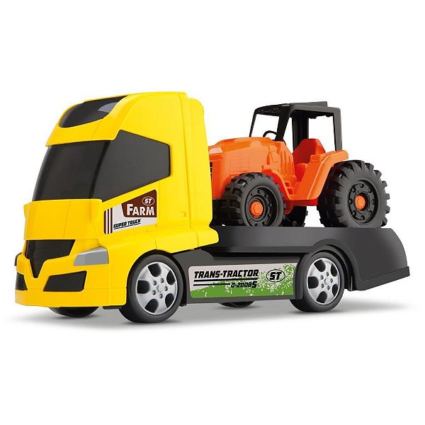 Caminhao trans tractor farm (s) - orange toys (unidade)