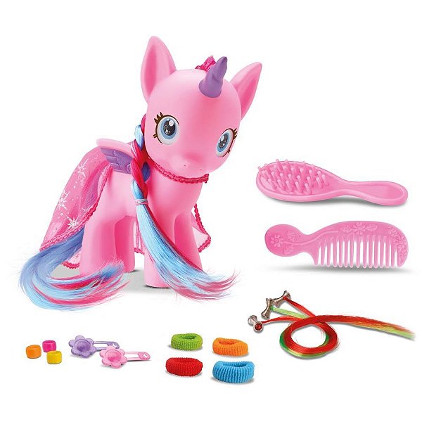 Boneco e personagem my best unicornio c/acessorios - bee toys (unidade)