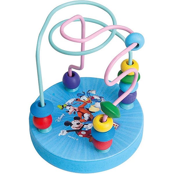 Brinquedo pedagogico madeira mickey aramado sobe e desce - toy mix (unidade)