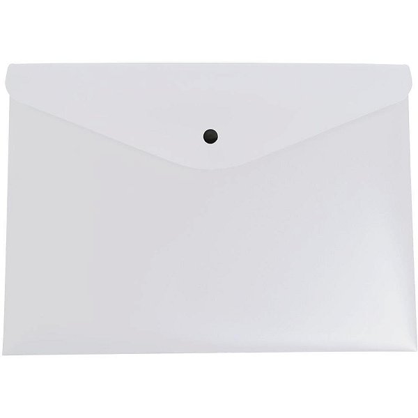 Pasta envelope a4 cristal c/botao - dello (pct.c/10)