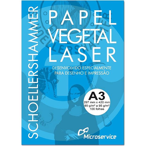 Papel vegetal a3 90/95g 297x420mm - microservice (pct.c/100)
