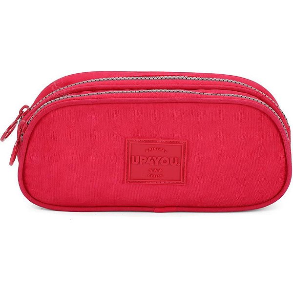 Estojo duplo tecido up4you crinkle pink - luxcel (unidade)