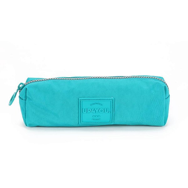 Estojo simples tecido up4you crinkle verde - luxcel (unidade)