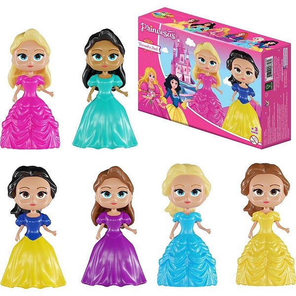 Brinquedo para montar princesas c/2 unidades (s) - ggb plast (unidade)