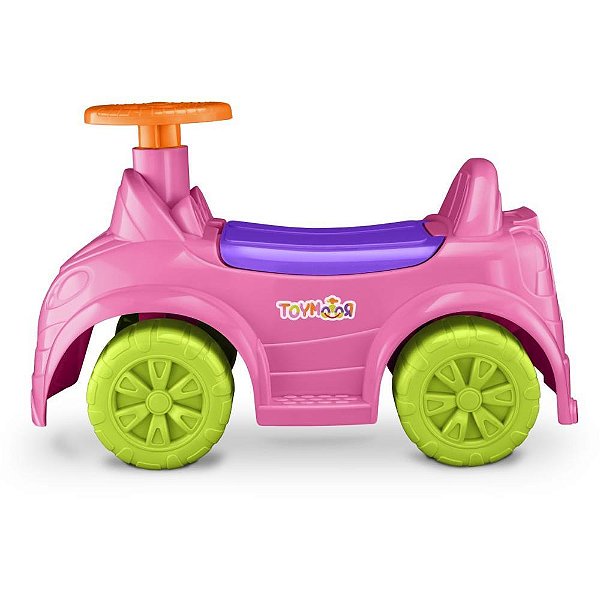 Veiculo para bebe toymotor rosa até 30kg. - roma (unidade)