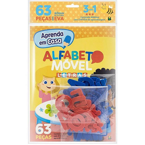 Material didatico eva alfabeto movel apre.casa 63pc - todolivro (unidade)