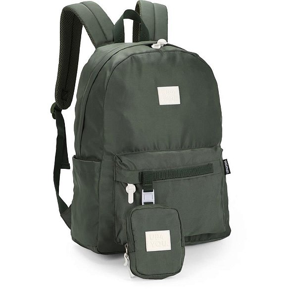 Mochila up4you g verde c/bolsinha - luxcel (unidade)
