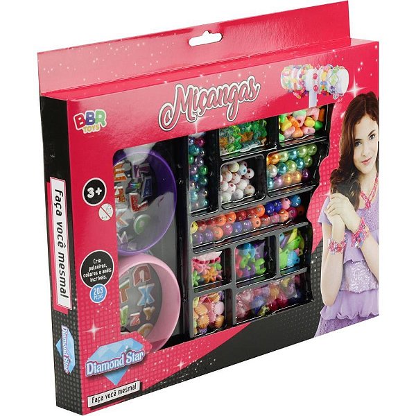 Bijuteria e micanga kit conj micangas com bracelet - bbr toys (kit)