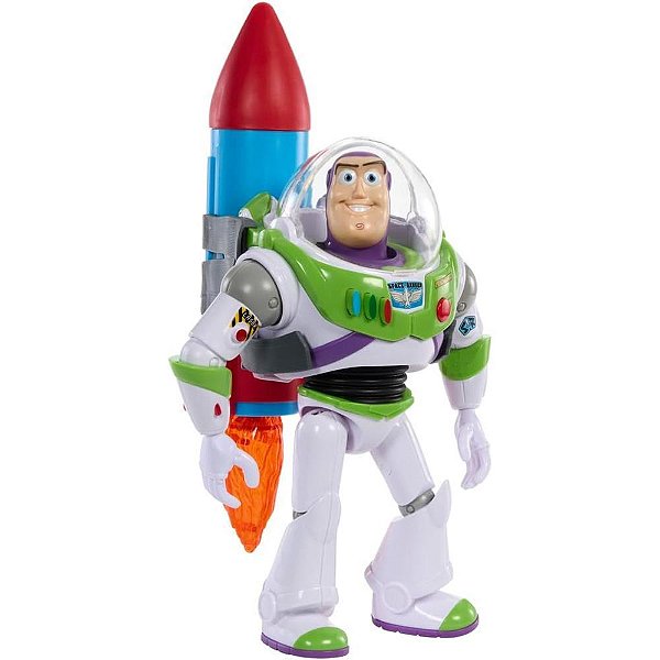 Boneco e personagem pixar toy story buzz 30cm - mattel (unidade)