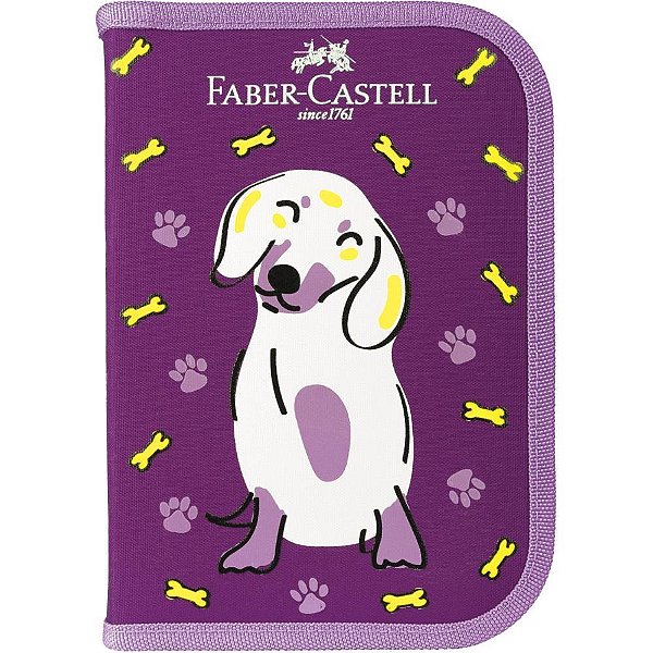 Kit escolar pets cachorro estojo completo - faber-castell (pct.c/04)