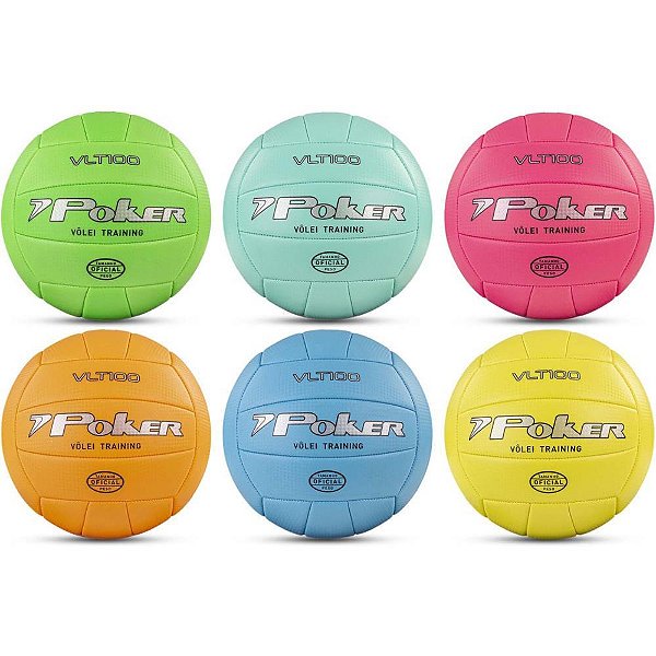 Bola de volei training vlt 100 pvc (s) - poker (unidade)