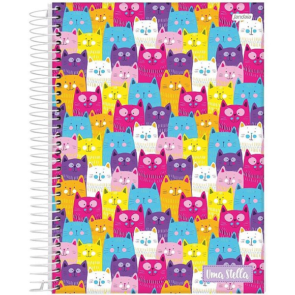 Caderno 01x1 capa dura stella 80fls. - jandaia (pct.c/04)