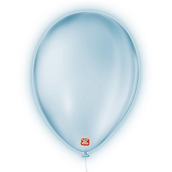 Balao 9 liso neon azul imperial - sao roque (pct.c/25)