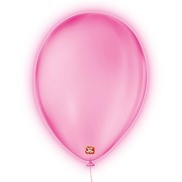 Balao 9 liso neon rosa imperial - sao roque (pct.c/25)