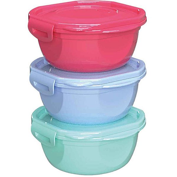 Pote plastico conj.3pt red. c/trava 450ml (s - nitron (kit)
