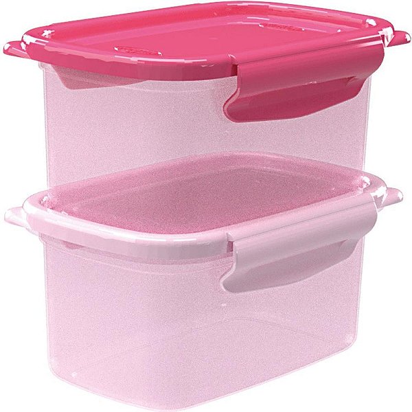 Pote plastico conj.2pt c/trava degrade 460ml - nitron (kit)