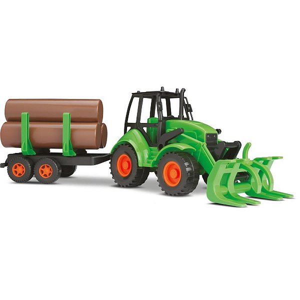 Trator agromak toras articulado - silmar brinquedos (unidade)