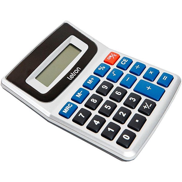 Calculadora de mesa 12dig. preta neo solar - leonora (unidade)