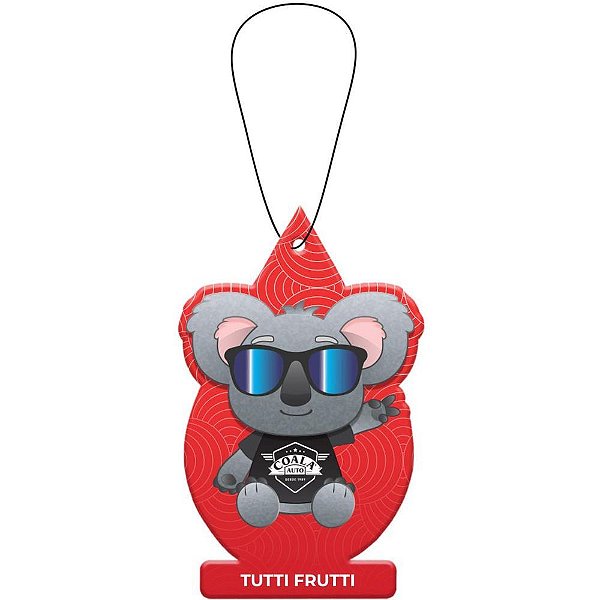 Odorizador para carro coala folhinha 10g tutti frutt - coala (unidade)