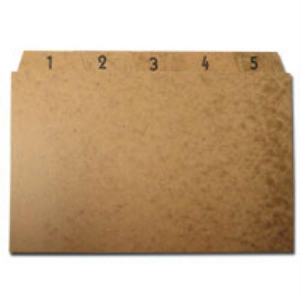 Indice para fichario 1 a 31 5x8 cartao kraft - mano (jogo)