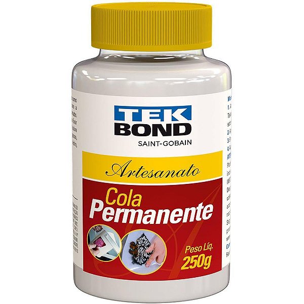 Cola pano permanente frasco 250g - tekbond (cx.c/03)