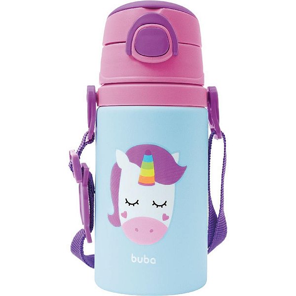 Garrafa de aluminio animal fun unicornio 450ml. - buba (unidade)