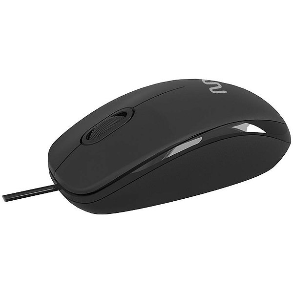 Mouse optico usb 1200dpi 3botoes slim preto - multi (unidade)