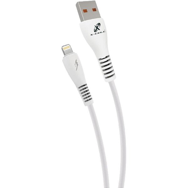 Cabo usb ios branco 5.0a 1.0mts - flex (unidade)