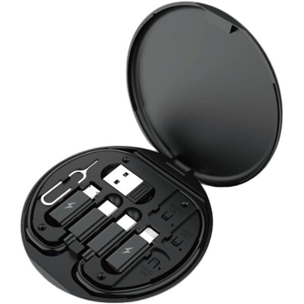 Adaptador kit 6x1 60w preto - flex (kit)