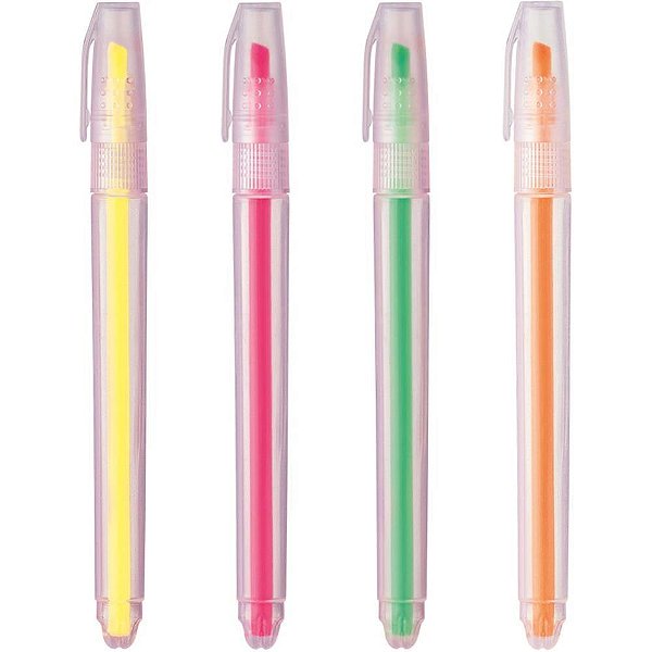 Caneta marca texto bazze 4cores polybag - summit (unidade)