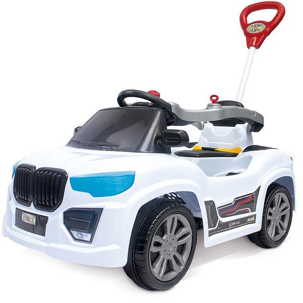 Veiculo para bebe bm car branco 30kg c/som - maral (unidade)