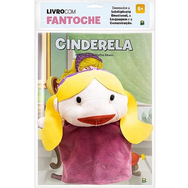 Livro brinquedo ilustrado fantoche cinderela 16pag. - todolivro (unidade)
