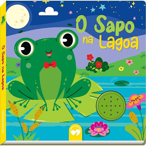 Livro sonoro o sapo na lagoa 18x18cm 8pag. - vale das letras (unidade)