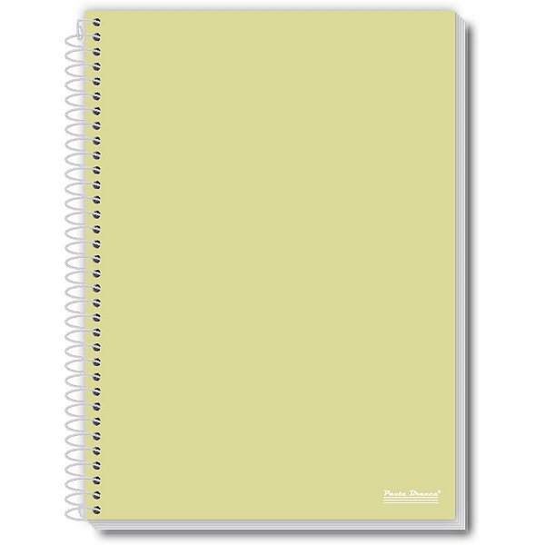 Caderno 10x1 capa dura office colors 160fls. - pauta branca (pct.c/05)