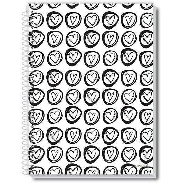 Caderno 10x1 capa dura loop 160fls. - pauta branca (pct.c/05)