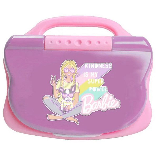 Laptop infantil barbie charm minigame bilingue - candide (unidade)