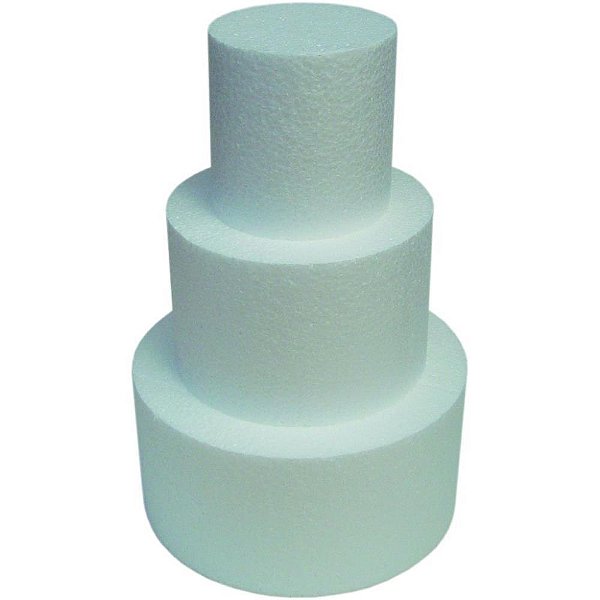 Artigo para festa bolo falso redondo 250x100mm - knauf (pct.c/12)